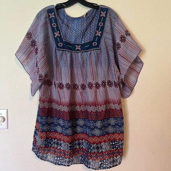 Art & Soul Women's bohemian/art to wear
Embroidered Tunic Top XL - Picture 2 of 8